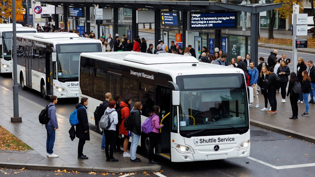 University of Warsaw Expands Shuttle Network Amid Rail Strikes